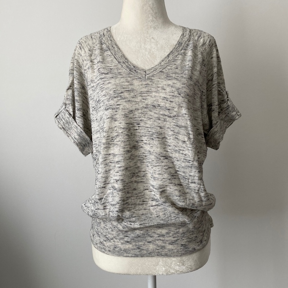 Talbot V-Neck Short Sleeve Sweater Top